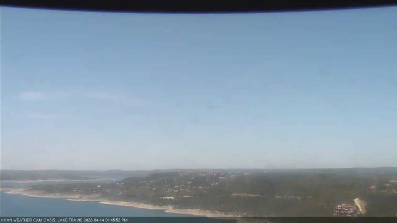 Lake Travis webcam, April 14, 2022 1:45 PM CT