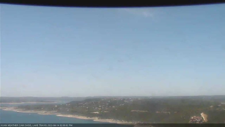 Lake Travis webcam, April 14, 2022 2:00 PM CT