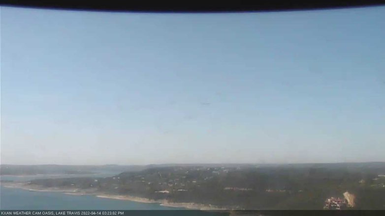 Lake Travis webcam, April 14, 2022 3:25 PM CT