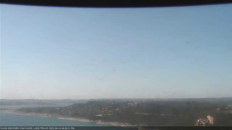 Lake Travis webcam, April 14, 2022 4:00 PM CT