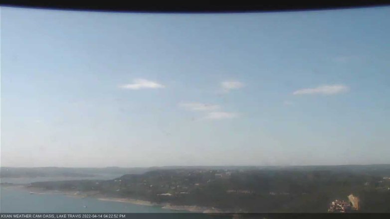 Lake Travis webcam, April 14, 2022 4:25 PM CT
