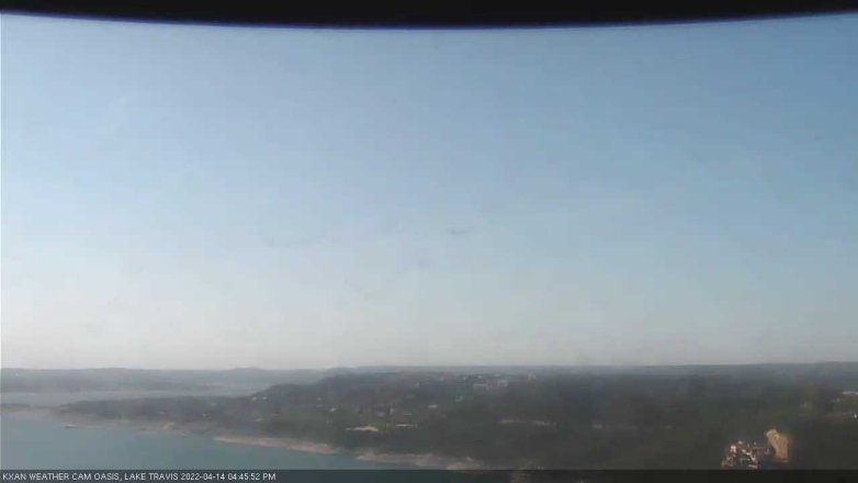 Lake Travis webcam, April 14, 2022 4:45 PM CT