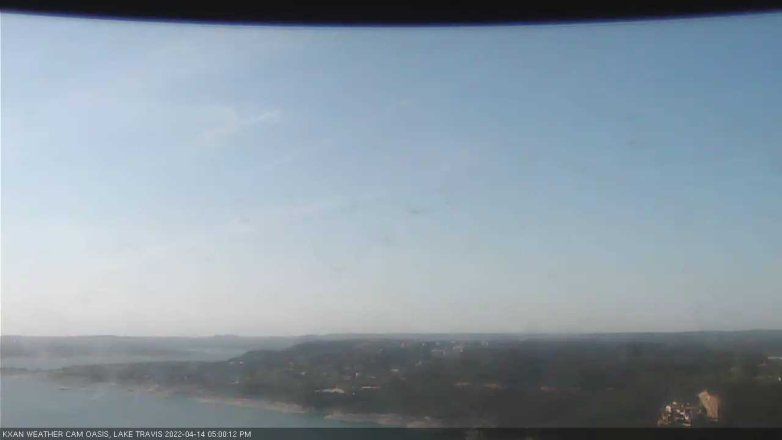 Lake Travis webcam, April 14, 2022 5:00 PM CT