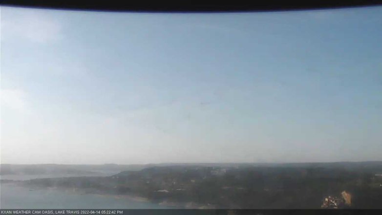 Lake Travis webcam, April 14, 2022 5:25 PM CT