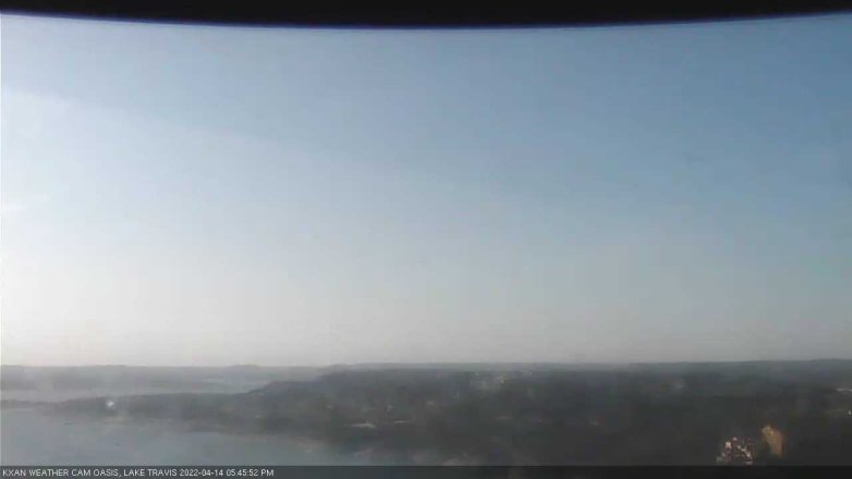 Lake Travis webcam, April 14, 2022 5:45 PM CT