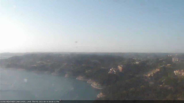 Lake Travis webcam, April 14, 2022 6:00 PM CT