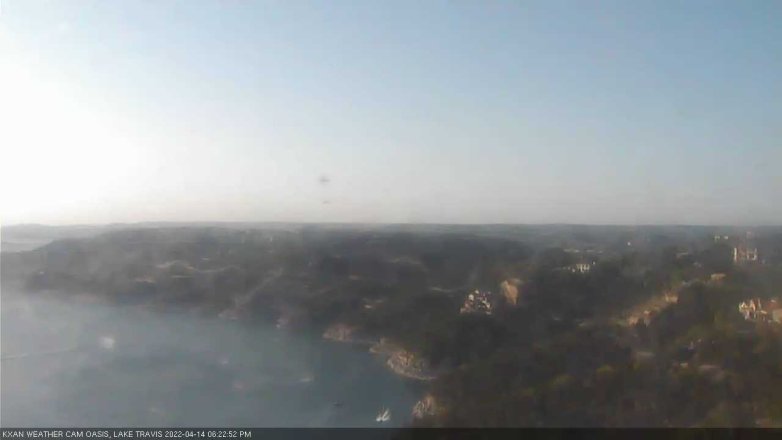 Lake Travis webcam, April 14, 2022 6:25 PM CT
