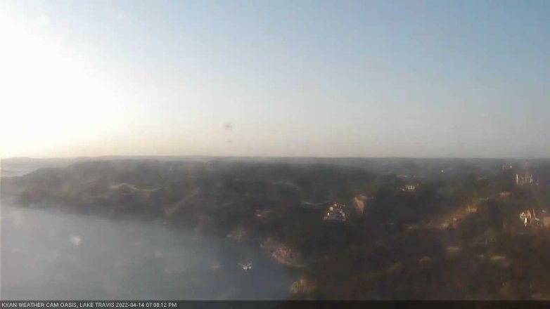 Lake Travis webcam, April 14, 2022 7:00 PM CT