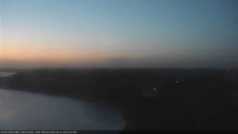 Lake Travis webcam, April 14, 2022 8:25 PM CT