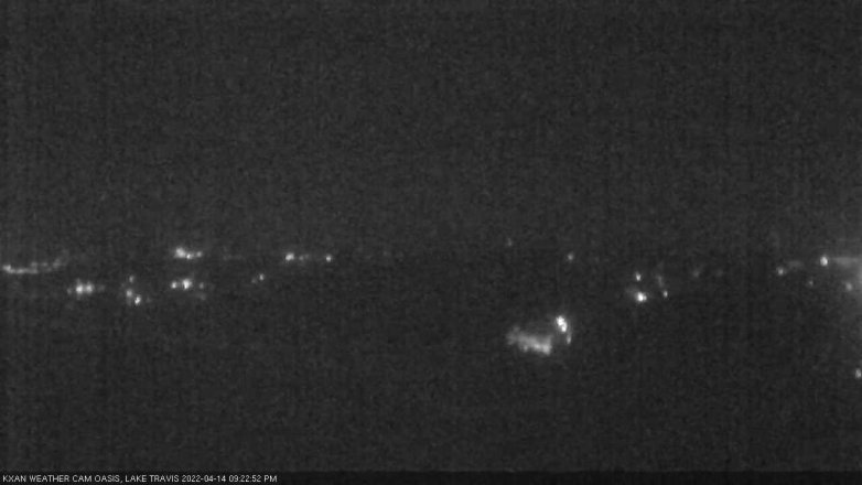 Lake Travis webcam, April 14, 2022 9:25 PM CT