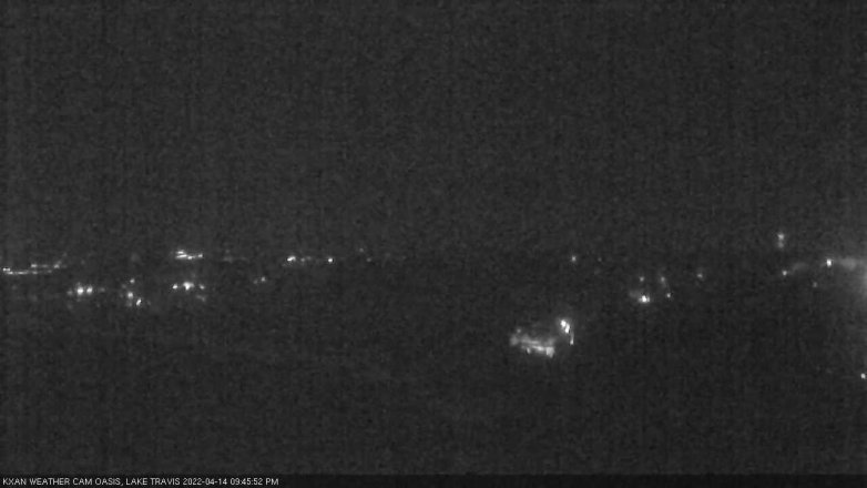 Lake Travis webcam, April 14, 2022 9:45 PM CT