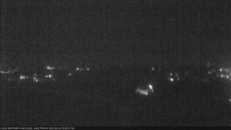 Lake Travis webcam, April 14, 2022 10:00 PM CT