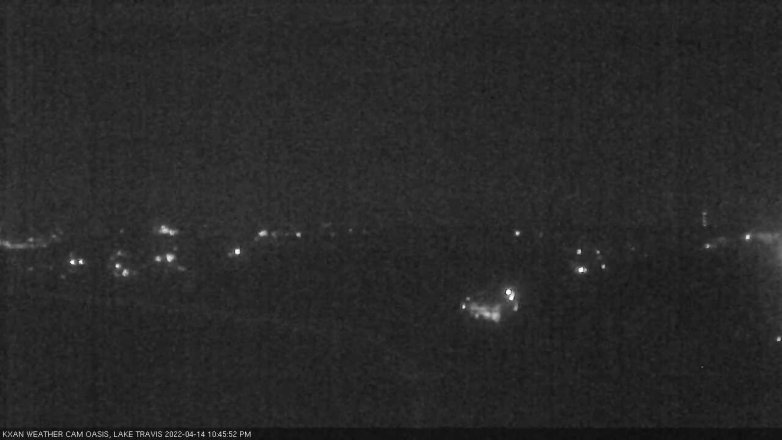 Lake Travis webcam, April 14, 2022 10:45 PM CT