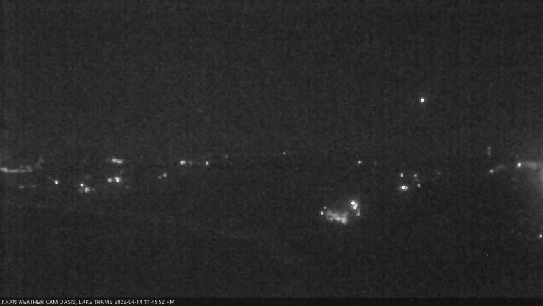 Lake Travis webcam, April 14, 2022 11:45 PM CT