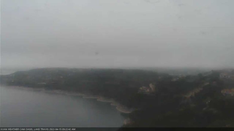 Lake Travis webcam, April 15, 2022 9:25 AM CT