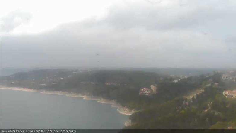 Lake Travis webcam, April 15, 2022 3:25 PM CT
