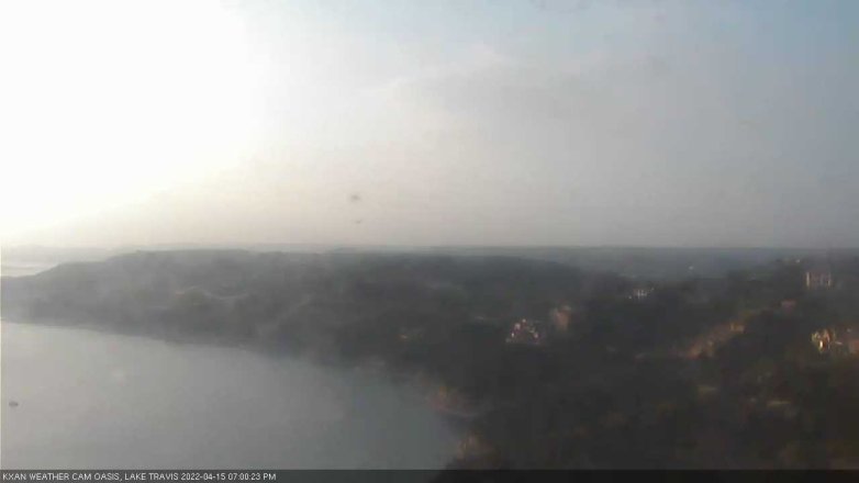 Lake Travis webcam, April 15, 2022 7:00 PM CT