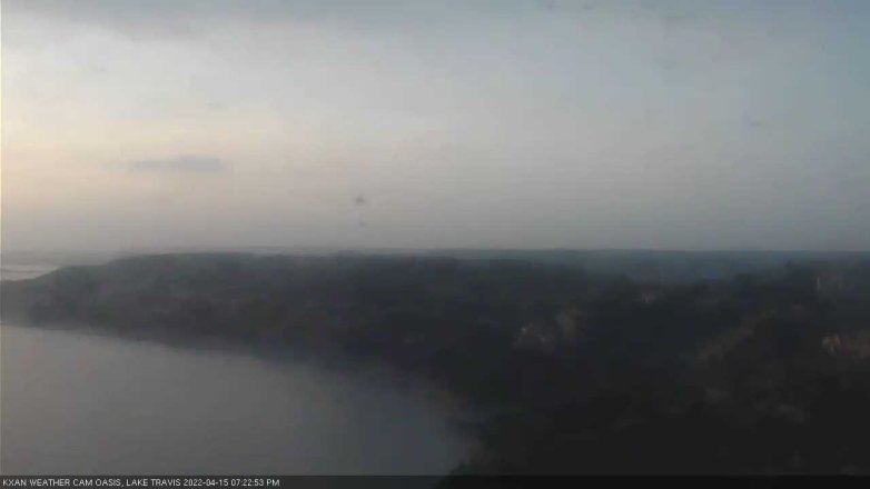 Lake Travis webcam, April 15, 2022 7:25 PM CT