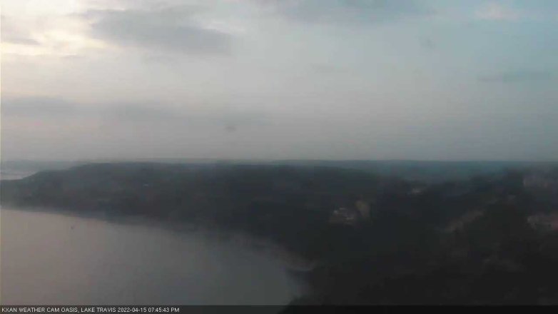 Lake Travis webcam, April 15, 2022 7:45 PM CT