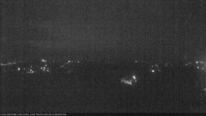 Lake Travis webcam, April 15, 2022 8:45 PM CT