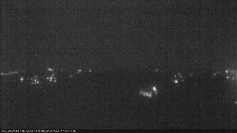 Lake Travis webcam, April 15, 2022 9:00 PM CT