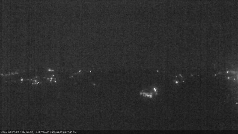 Lake Travis webcam, April 15, 2022 9:25 PM CT