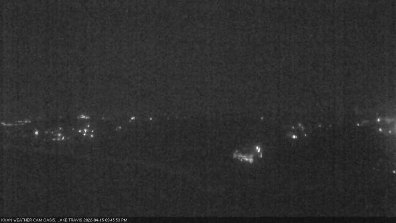 Lake Travis webcam, April 15, 2022 9:45 PM CT