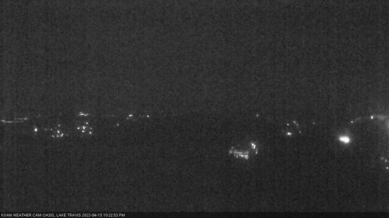 Lake Travis webcam, April 15, 2022 10:25 PM CT