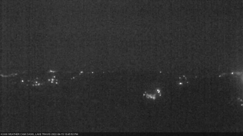 Lake Travis webcam, April 15, 2022 10:45 PM CT