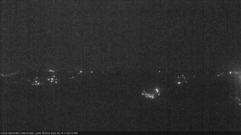 Lake Travis webcam, April 15, 2022 11:00 PM CT