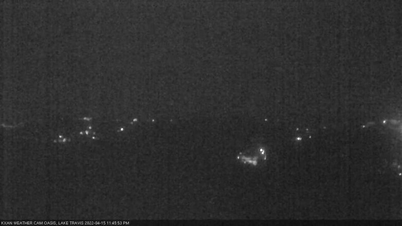 Lake Travis webcam, April 15, 2022 11:45 PM CT