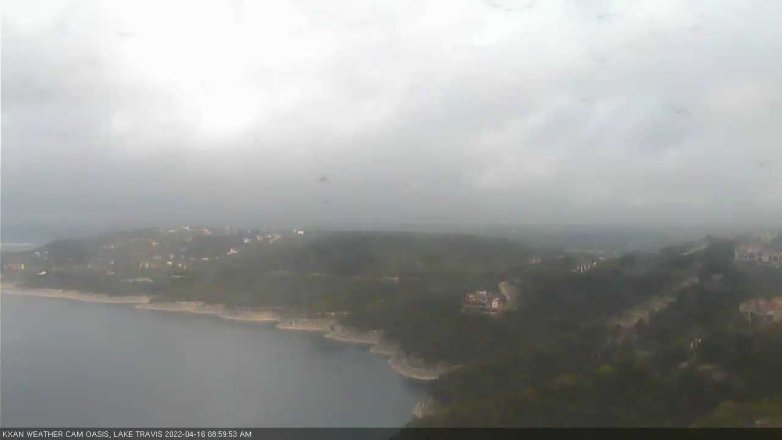 Lake Travis webcam, April 16, 2022 9:00 AM CT