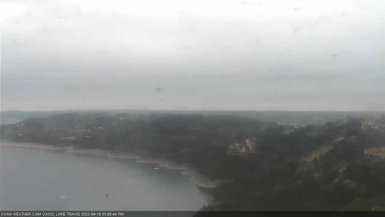 Lake Travis webcam, April 16, 2022 1:45 PM CT