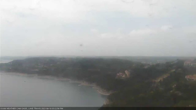 Lake Travis webcam, April 16, 2022 3:25 PM CT