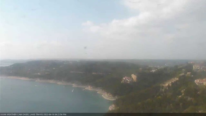 Lake Travis webcam, April 16, 2022 4:25 PM CT