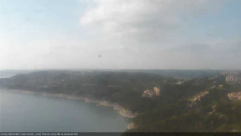 Lake Travis webcam, April 16, 2022 4:45 PM CT