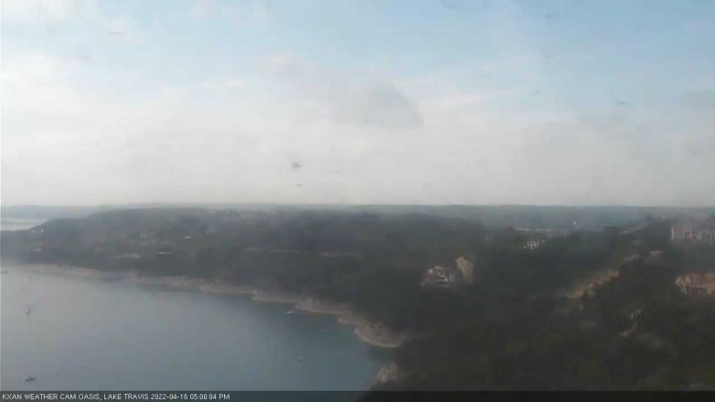 Lake Travis webcam, April 16, 2022 5:00 PM CT