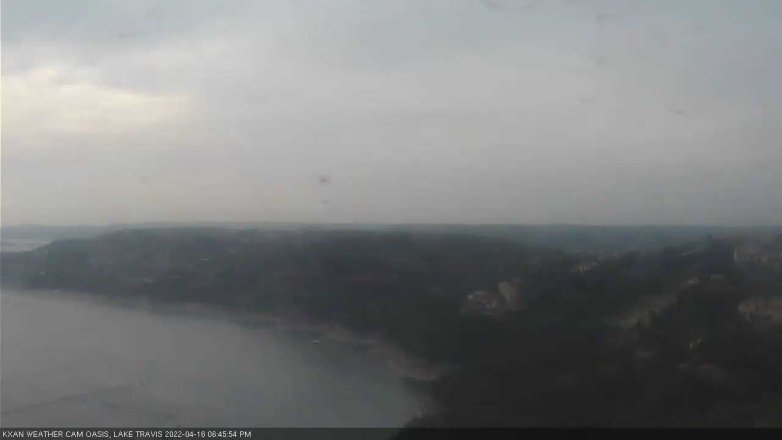 Lake Travis webcam, April 16, 2022 6:45 PM CT