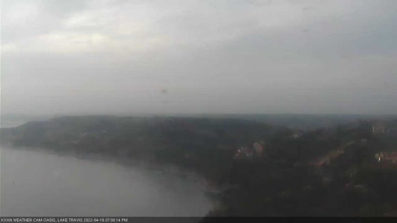 Lake Travis webcam, April 16, 2022 7:00 PM CT