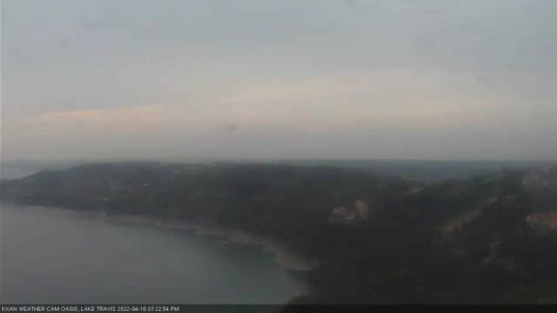 Lake Travis webcam, April 16, 2022 7:25 PM CT