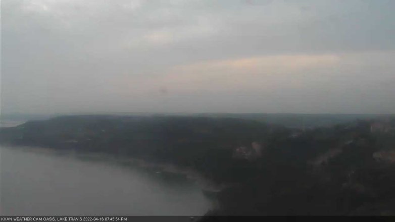 Lake Travis webcam, April 16, 2022 7:45 PM CT