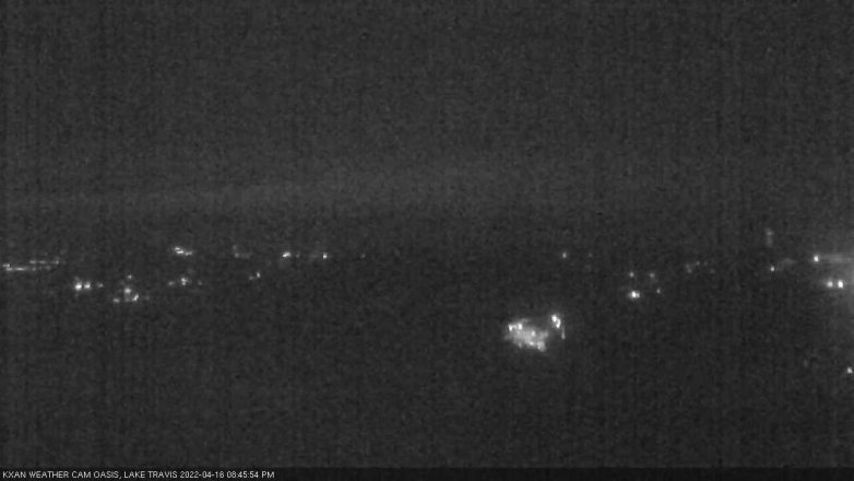 Lake Travis webcam, April 16, 2022 8:45 PM CT