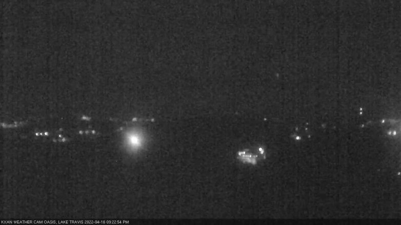 Lake Travis webcam, April 16, 2022 9:25 PM CT