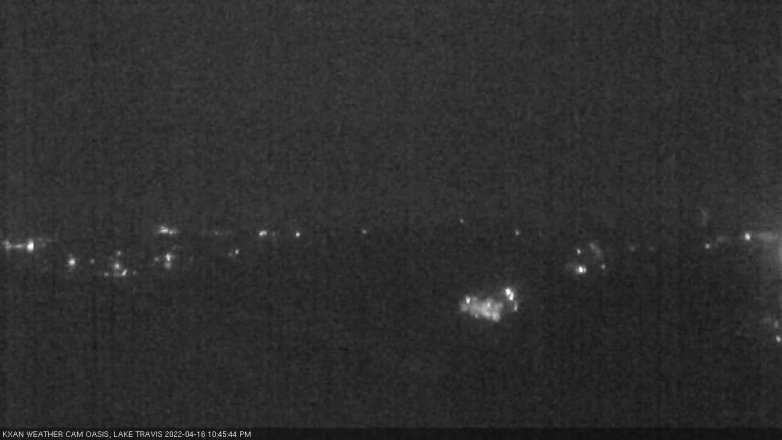 Lake Travis webcam, April 16, 2022 10:45 PM CT