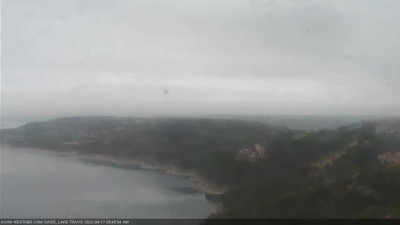 Lake Travis webcam, April 17, 2022 9:45 AM CT
