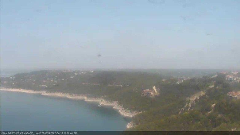 Lake Travis webcam, April 17, 2022 12:25 PM CT