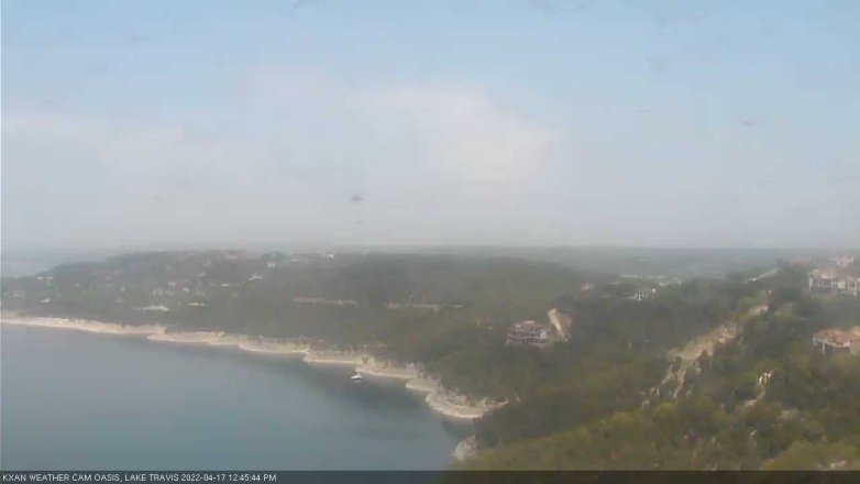 Lake Travis webcam, April 17, 2022 12:45 PM CT