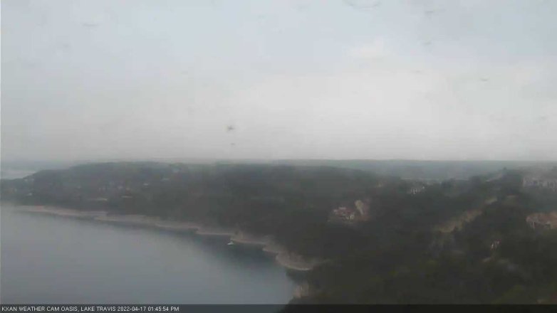 Lake Travis webcam, April 17, 2022 1:45 PM CT