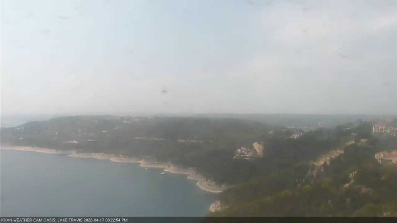 Lake Travis webcam, April 17, 2022 3:25 PM CT