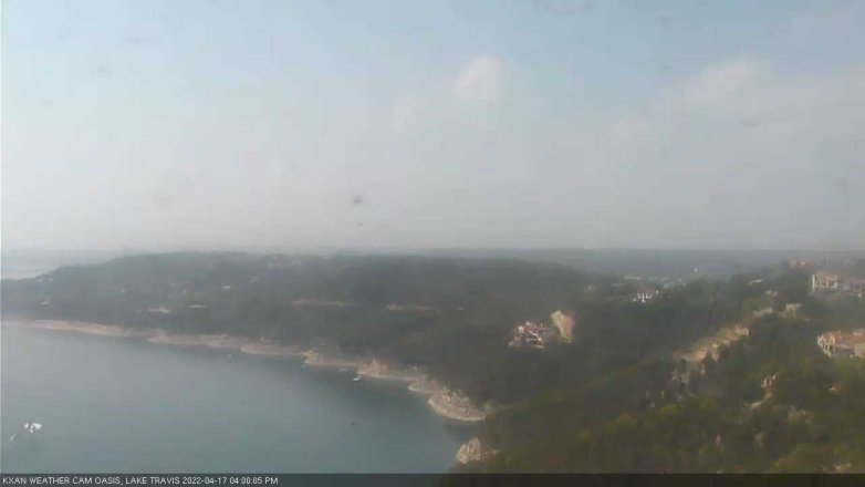 Lake Travis webcam, April 17, 2022 4:00 PM CT